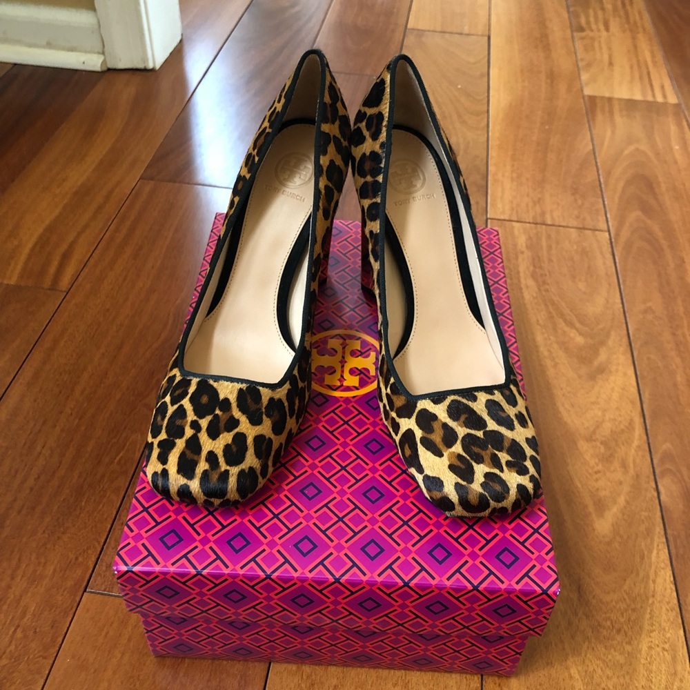 Tory Burch calf hair shoes
